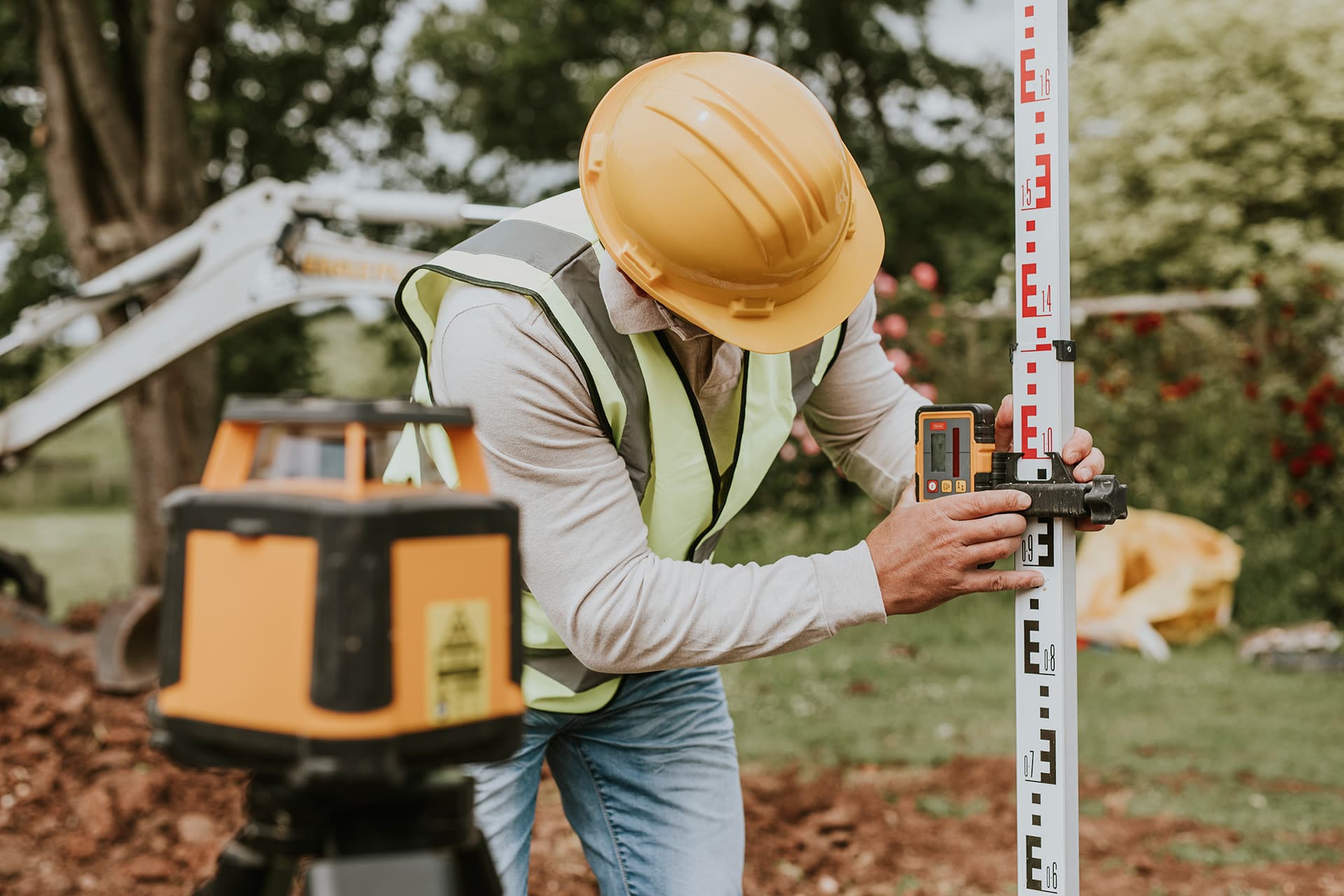 Surveyor using equipment